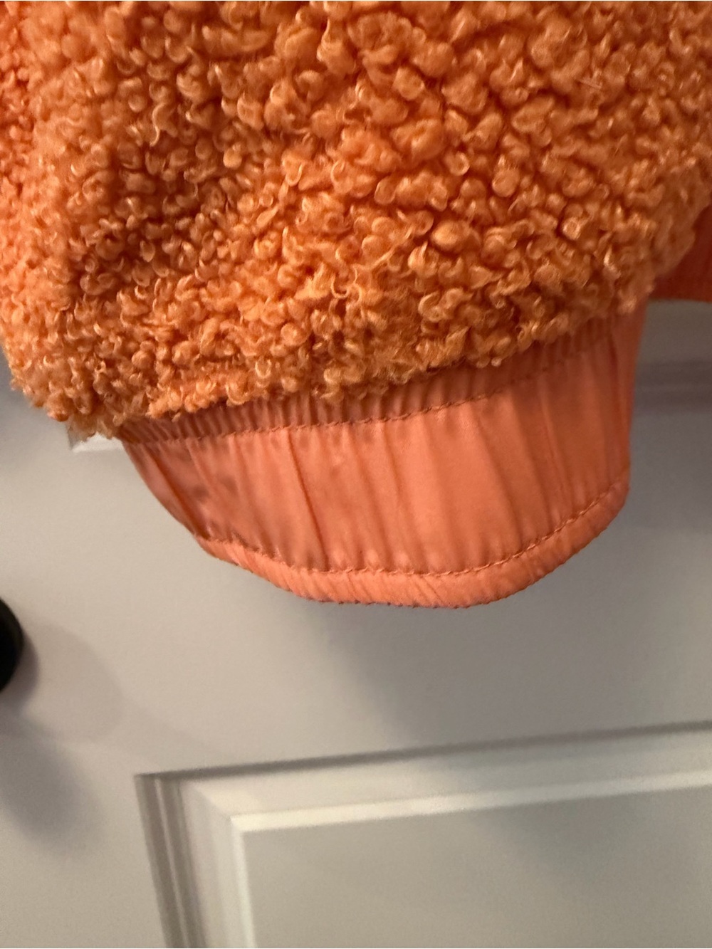 FP Movement by Free People Fuzzy Was She Fleece Pullover Jacket in Orange - Picture 7 of 9